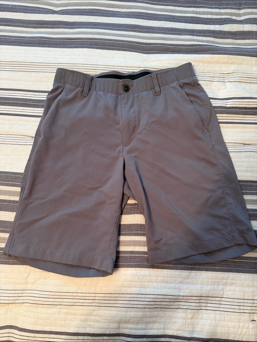 Under Armour Men's Gray Performance Flat-Front Shorts